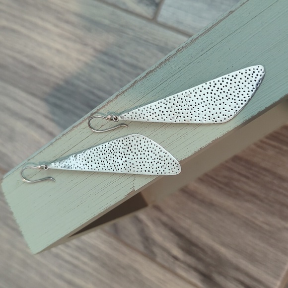 Silpada textured geometric earrings - Picture 1 of 4
